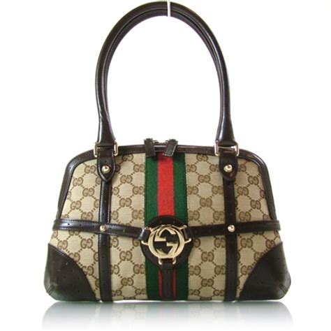 GUCCI Monogram Reins Tote Off White